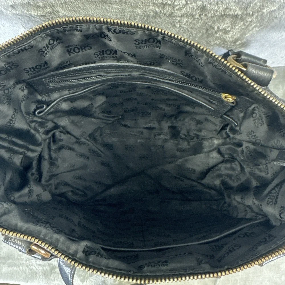 Michael Kors Shoulder Bag Purse Black Leather